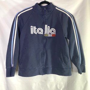 Jacket Vintage Roma Atletica Italy Football/Soccer Zip Sweatshirt Men's XL Blue